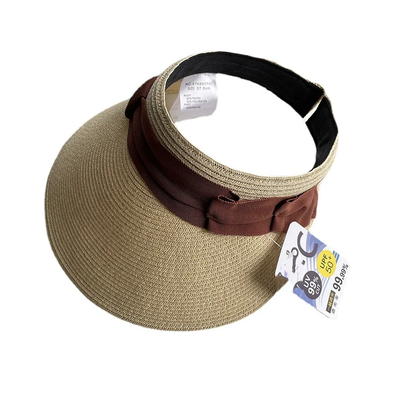 Высококачественная солнцезащитная шляпа, летняя шляпа-козырек с широкими полями, дышащая, без верха, солнцезащитная шляпа для прогулок