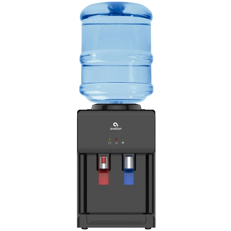 Диспенсер для воды Avalon Premium с верхней загрузкой, температурой горячей и холодной воды - черный