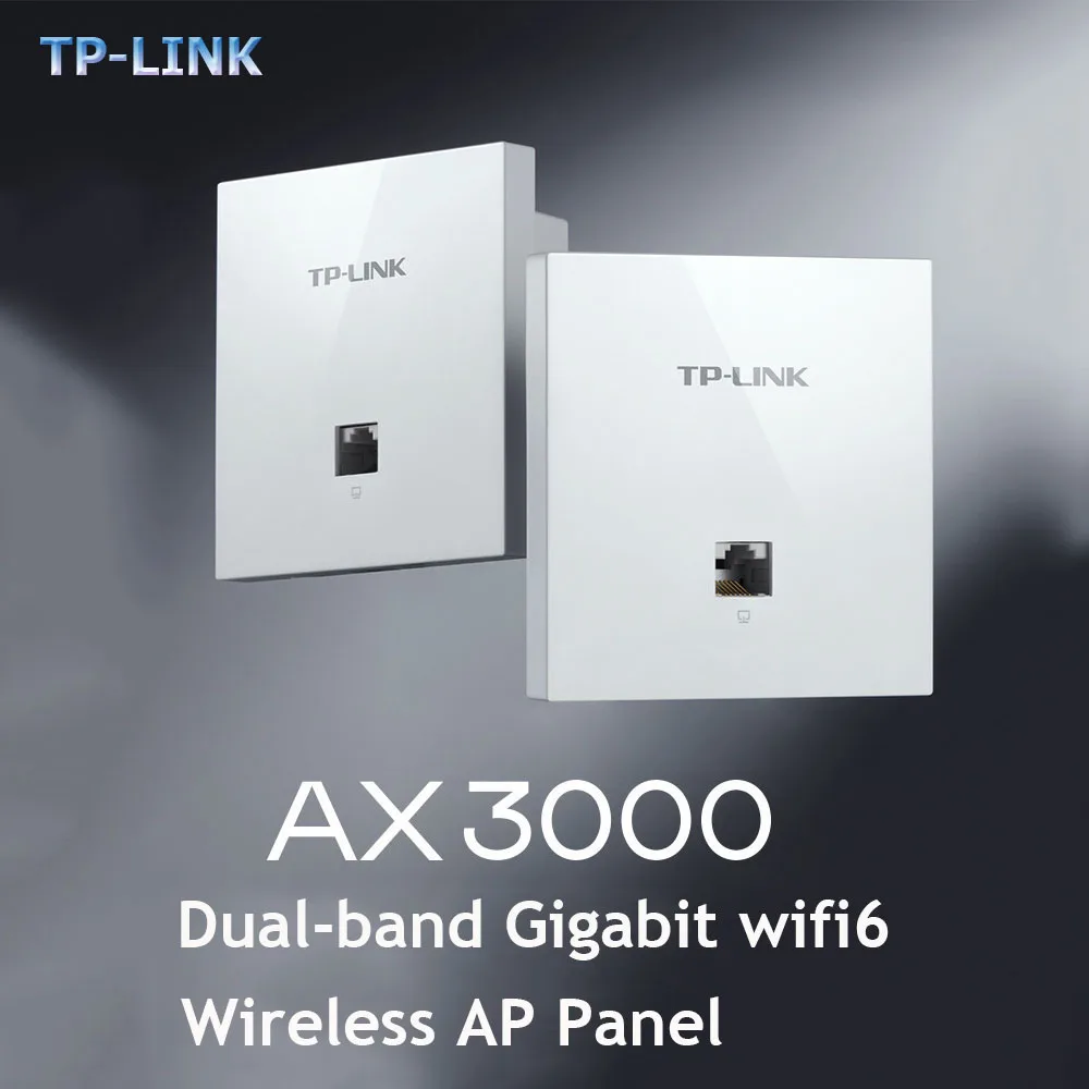 TP-LINK WiFi Маршрутизатор AX3000 Двухдиапазонный 3000 Мбит / с в настенной Точке доступа WiFi6 Project Внутренняя Точка доступа 802.11AX 5 ГГц PoE Wifi Удлинитель