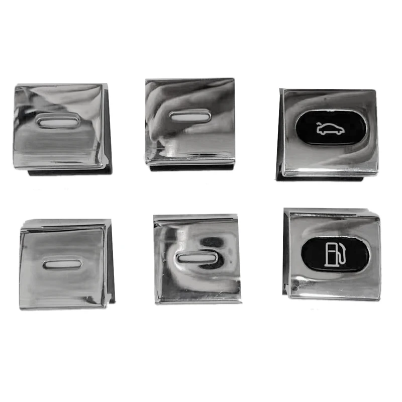 1 комплект кнопки переключения стеклоподъемника автомобиля, газовый дверной выключатель, накладка для Bentley Continental GT 2004-2017, стеклоподъемник с электроприводом, хром