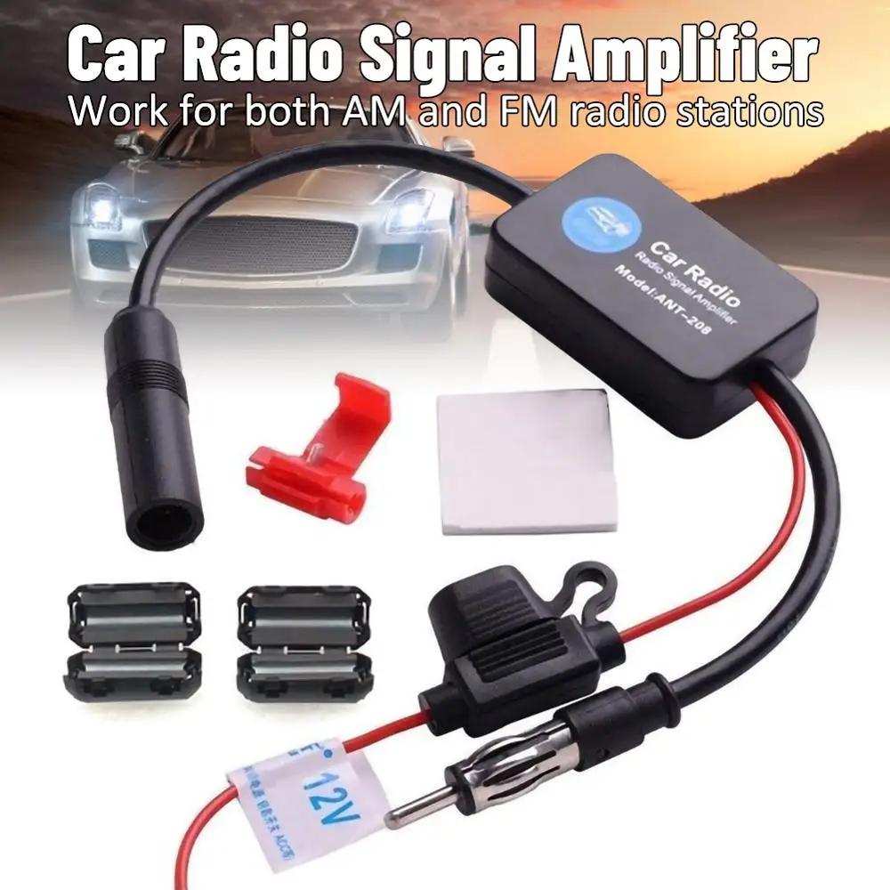 Универсальная автомобильная стереосистема FM & AM радиосигнальная антенна Усилитель сигнала антенны Авто Автомобильное радио FM антенна усилитель сигнала
