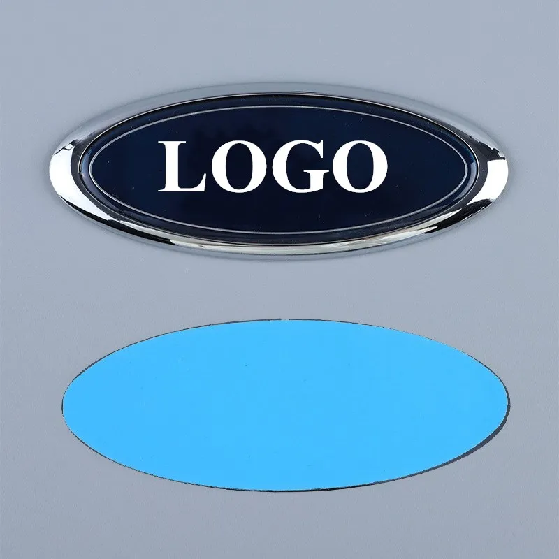 11,5 см 15 см ABS Задний Багажник Автомобиля Синий Логотип Передняя Решетка Капота Эмблема Капота Значок Наклейка для Ford Focus Fiesta Mondeo