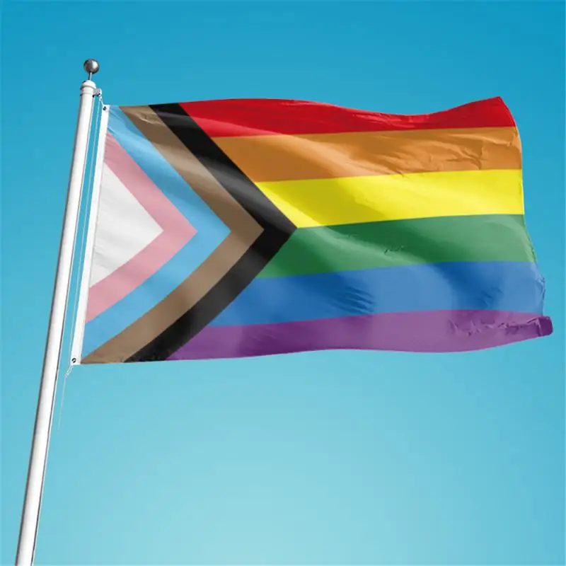 Флаг Гордости Прогресса, расширяющий возможности, Переработанный Дизайн Представительства интерсексуалов В движении ЛГБТК +, Новаторский Дизайн Социальной справедливости 2021 года