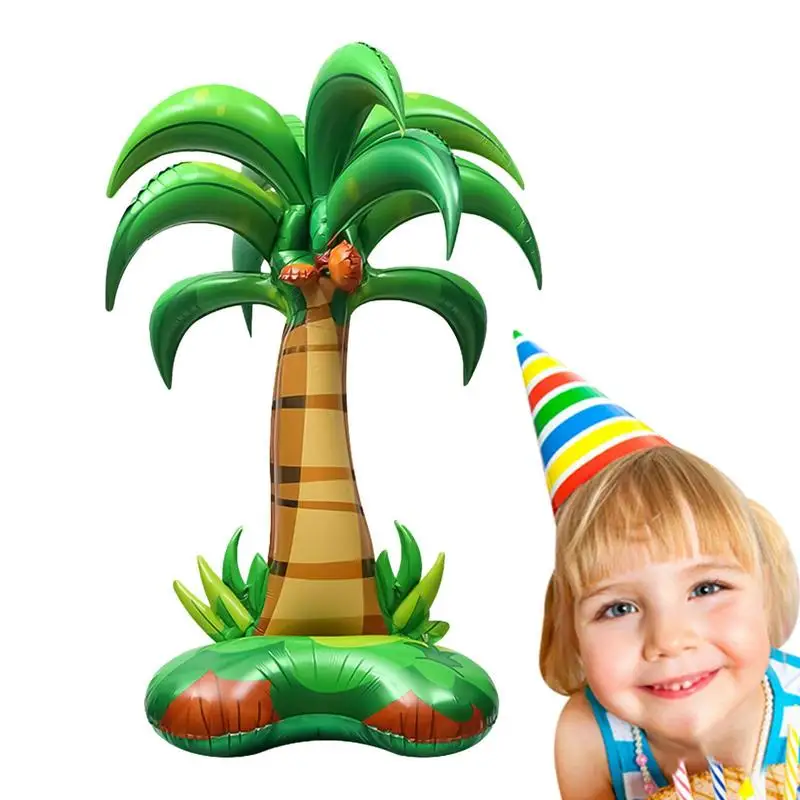 Фольга Кокосовая пальма Гавайский воздушный шар из фольги Кокосовая пальма Летнее пляжное украшение для вечеринок Пальма для дворов
