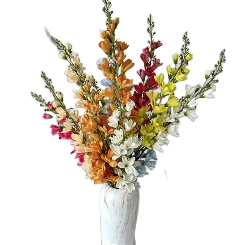 Один искусственный ночной аромат на длинном стебле Длиной 43 дюйма, имитирующий мини-магнолию, для свадьбы, домашние Декоративные искусственные цветы