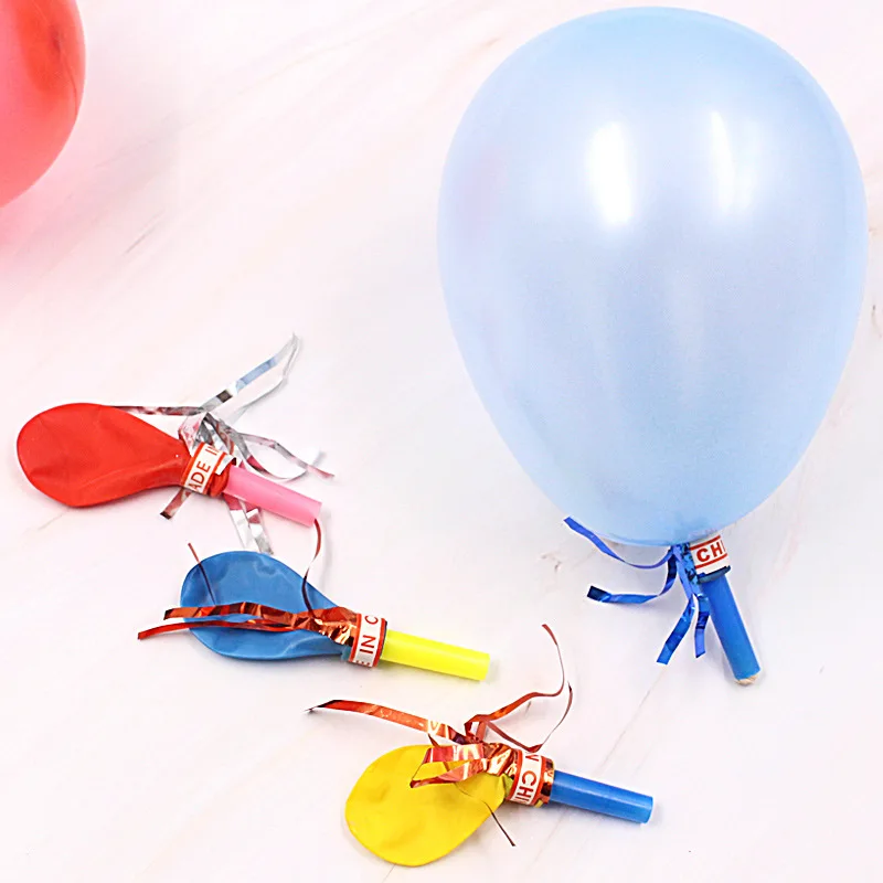 100шт Свадебных воздушных шаров Детские Игрушки с шумоподавлением, Надувной свисток, Надувной воздушный шар, Пакет конфет, Подарочные Аксессуары для вечеринок