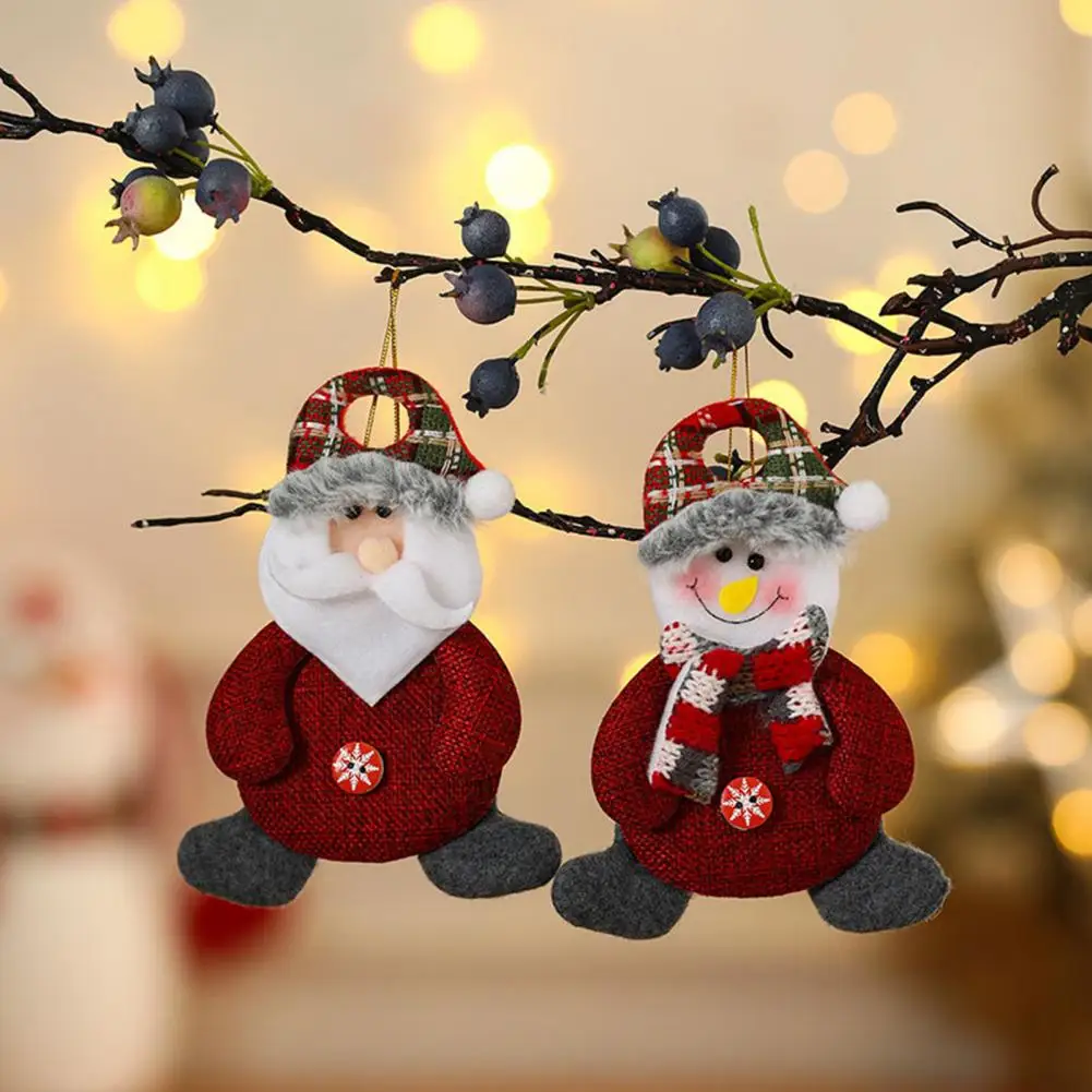 Аксессуары для вечеринки Очаровательная Рождественская подвеска в виде снеговика, Лося, Санта-Клауса, Игрушка на шнурке, Праздничное украшение для рождественской елки