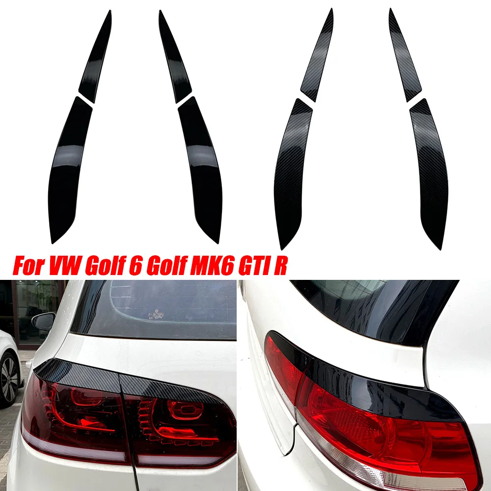 2ШТ Задняя фара автомобиля, накладка для бровей, наклейка на лампу головного света для VW Golf 6 High 6 Golf 6 Regular Edition GTI R