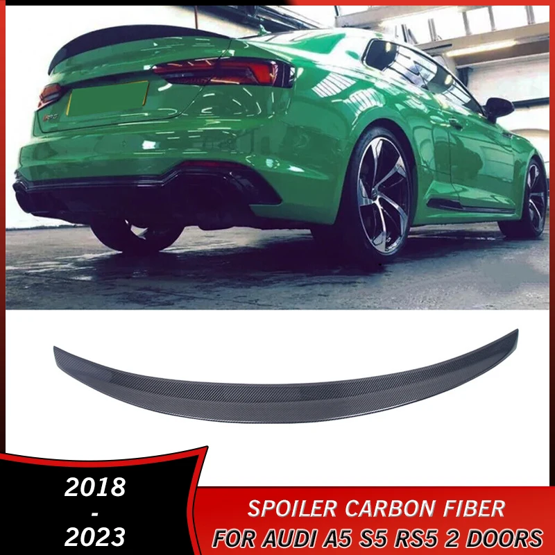 2018-2023 Спойлер Крыла Багажника для Audi A5 S5 RS5 2 Двери Купе 2018 2019 2020 2021 2022 2023 Аксессуары Спойлер Из Углеродного Волокна