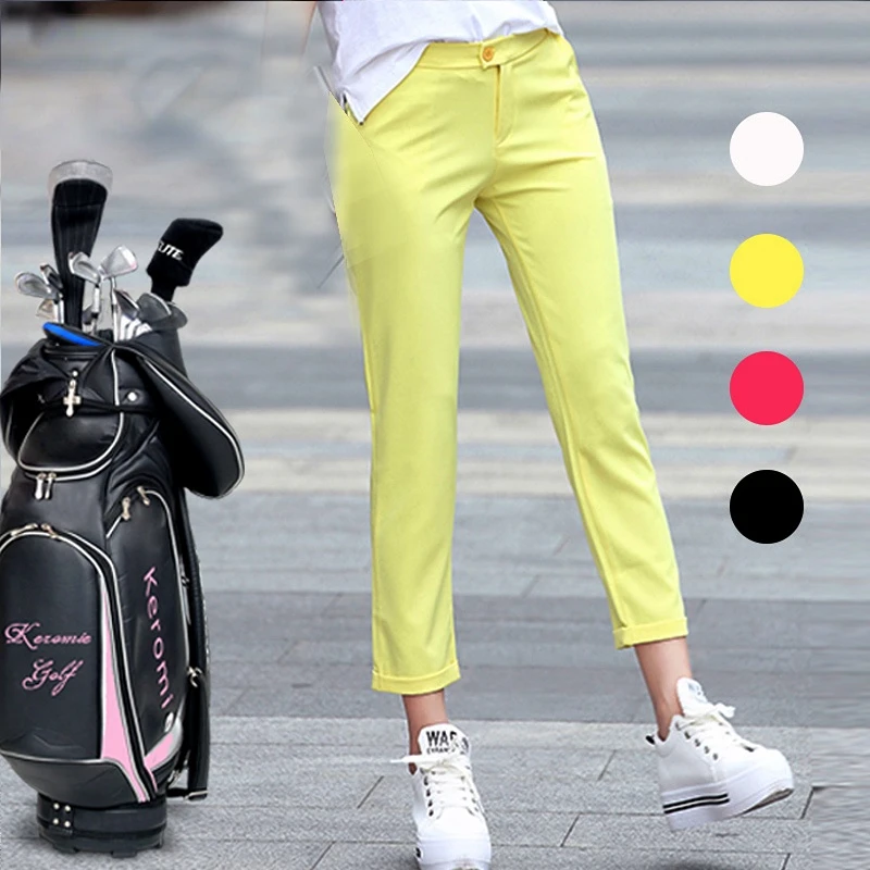 Ms летние новые брюки для гольфа, повседневные эластичные быстросохнущие брюки cultivate one's morality 