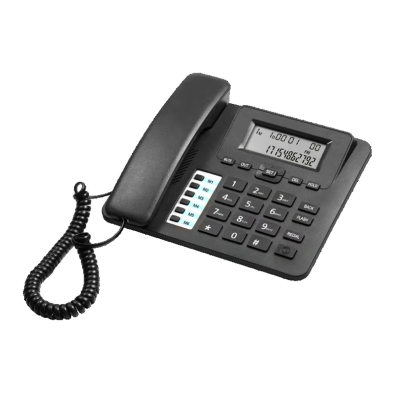 Телефон Стационарный Телефон Вызывающего Абонента Телефонный Стол С Дисплеем Для Хранения Номеров Телефон Для Домашнего Офиса Гостиницы Ресторана