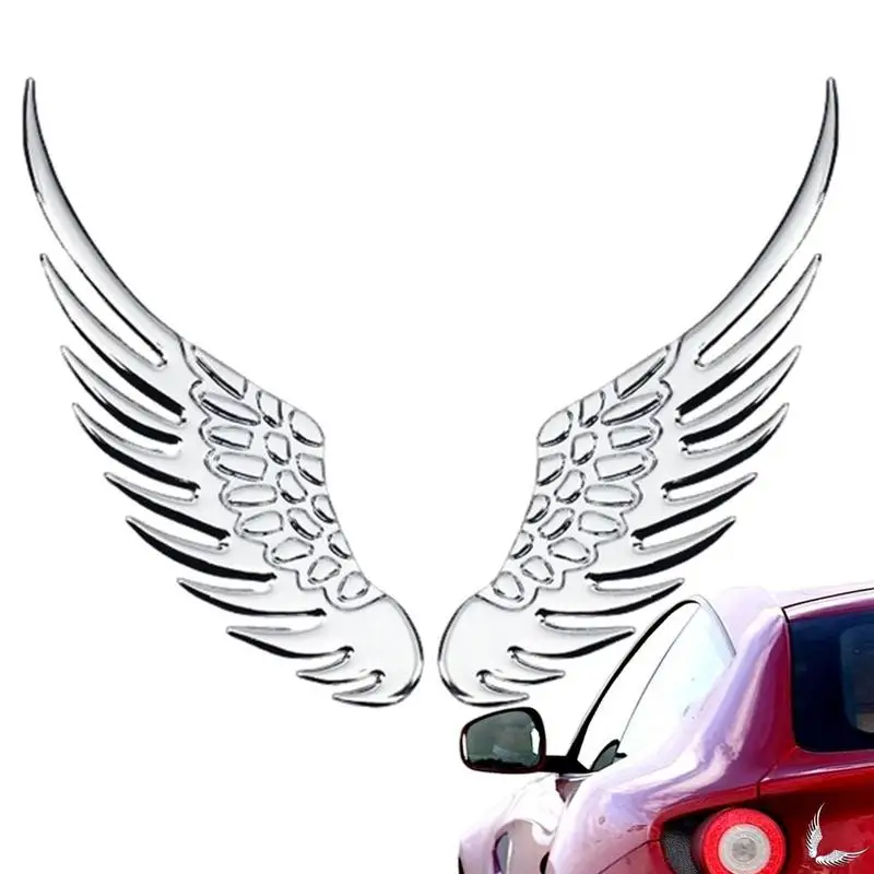 Наклейка на автомобиль с крыльями Орла Автомобильные 3D Знаки Крылья Эмблемы Клейкие Наклейки Металлические Автомобильные Аксессуары Стильный Декор для транспортных средств