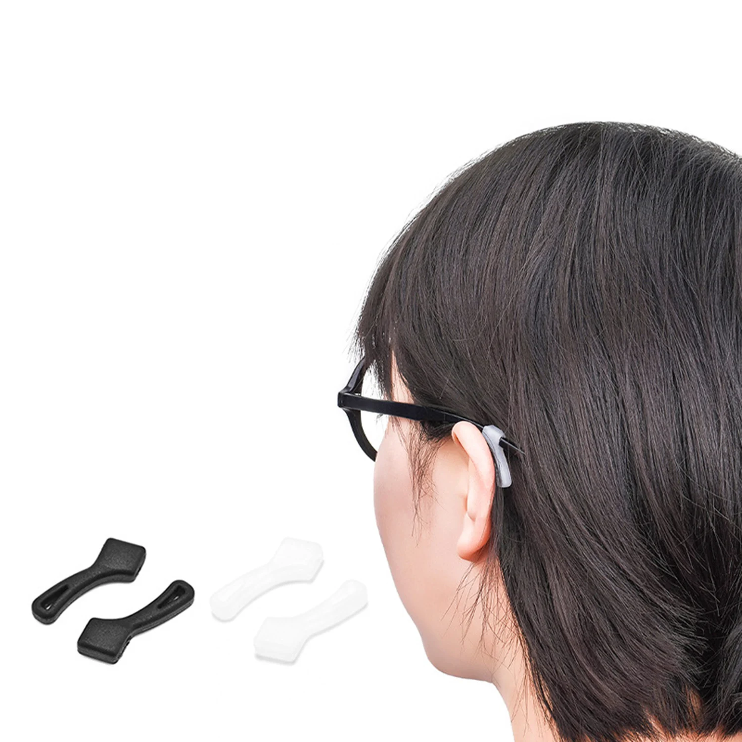1 пара / лот Силиконовые ушные крючки для очков для детей и взрослых Противоскользящие очки Спортивные наконечники для виска Мягкий ушной крючок