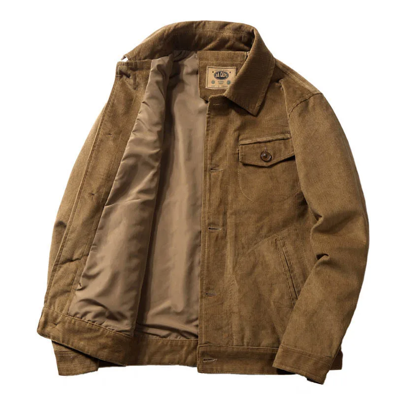 Mcikkny, Мужские вельветовые куртки-карго, весенне-осенняя повседневная верхняя одежда, пальто для мужчин, Размер верхней одежды M-4XL