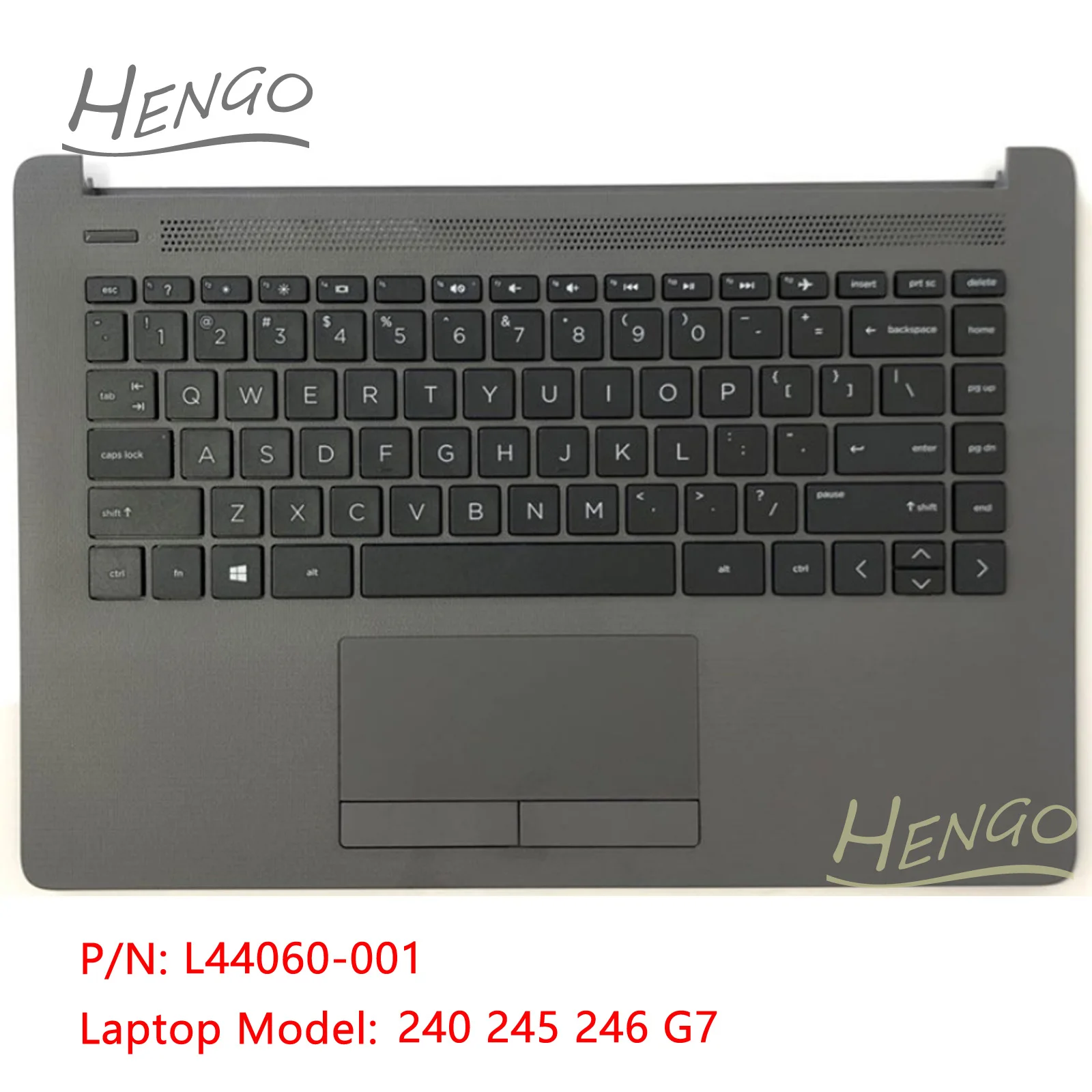 L44060-001 Серый Оригинальный Новый для HP 240 245 246 G7 Подставка для рук, клавиатура с подсветкой и тачпадом