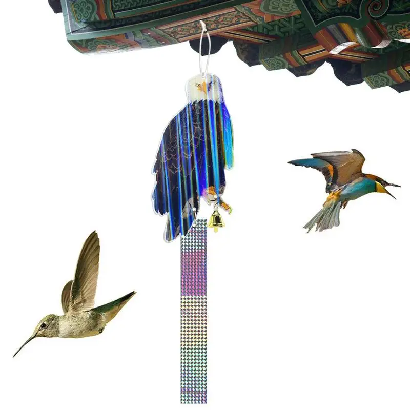Светоотражающие совы Для отпугивания птиц С помощью отражений и колокольчиков, Приманка для совы, Акриловая сова-пугало Для садовых окон