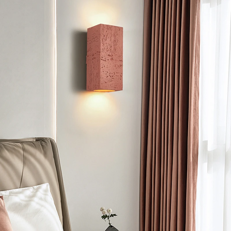 Бесшумный настенный светильник прикроватная лампа для спальни Японский минималистичный фон для гостиной настенный светильник оригинальный дизайн лампы для лестничного прохода