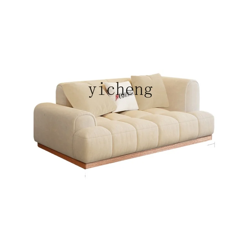 YY Японский стиль, Бесшумный журнал, Тканевый диван в кремовом стиле, гостиная, Небольшая квартира