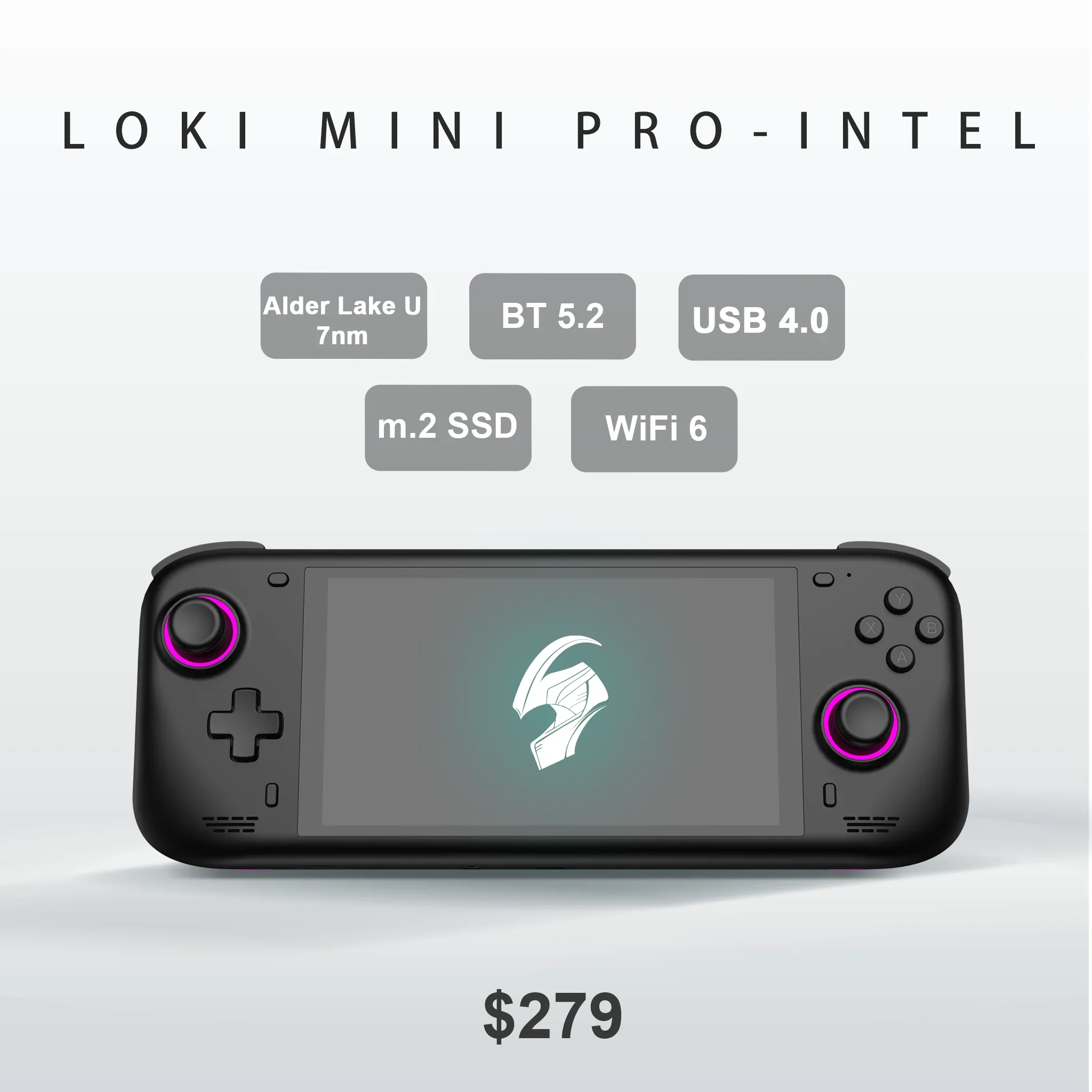 Loki mini pro 8 + 128 ГБ SSD ретро игровой портативный wifi-6 bt5.2 6-дюймовый планшет с сенсорным экраном
