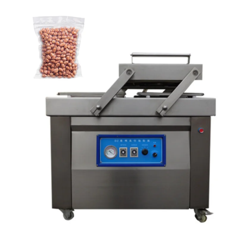 Автоматическая двухкамерная вакуумная машина для герметизации мяса / овощей /Орехов, Вакуумная упаковочная машина