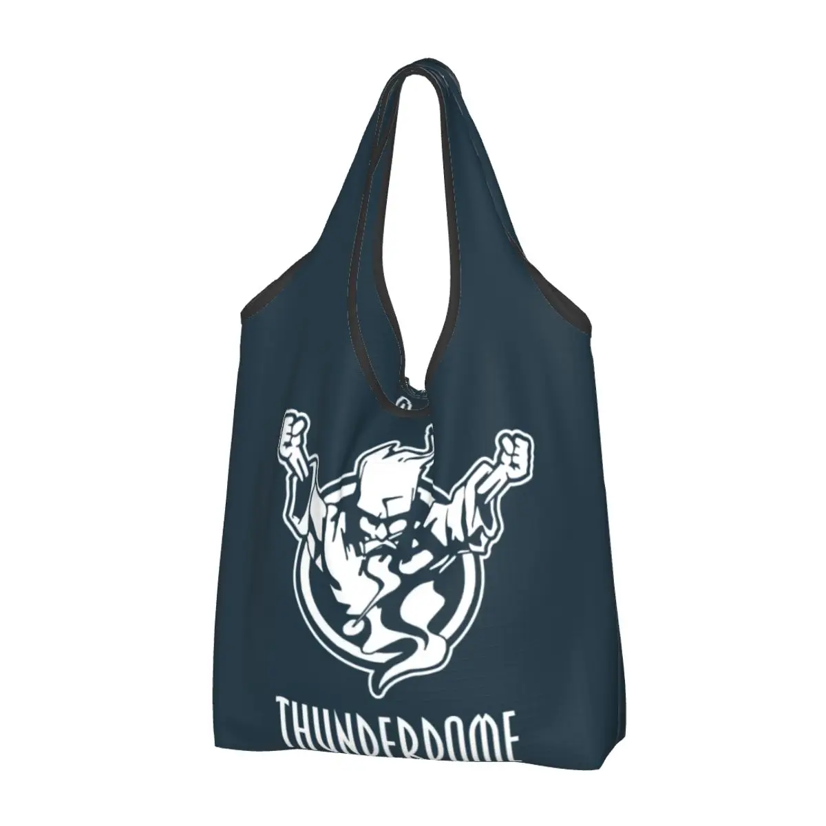 Сумки для покупок в продуктовом магазине Thunderdome, милая сумка-тоут для покупок, большая вместительная портативная сумка для музыкального фестиваля Hardcore Gabber.
