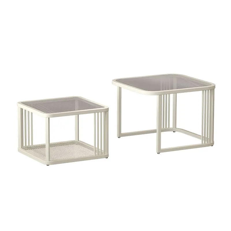 Современные чайные столики Комбинация стеклянных диванных столиков Креативные Приставные столики для гостиной Итальянский дизайн приставного столика Мебельный столик-скворечник