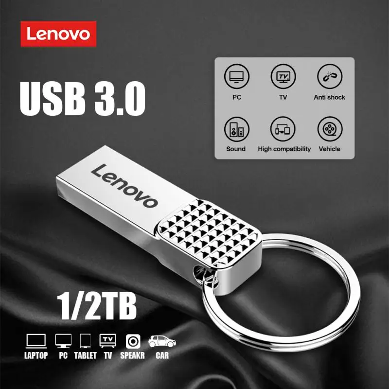 Lenovo U Stick 2 ТБ 1 ТБ 256 ГБ USB 3.0 Интерфейс флеш-накопителя USB Флэш-накопитель Мобильного телефона Компьютер Флэш-накопитель USB Флэш-карта памяти