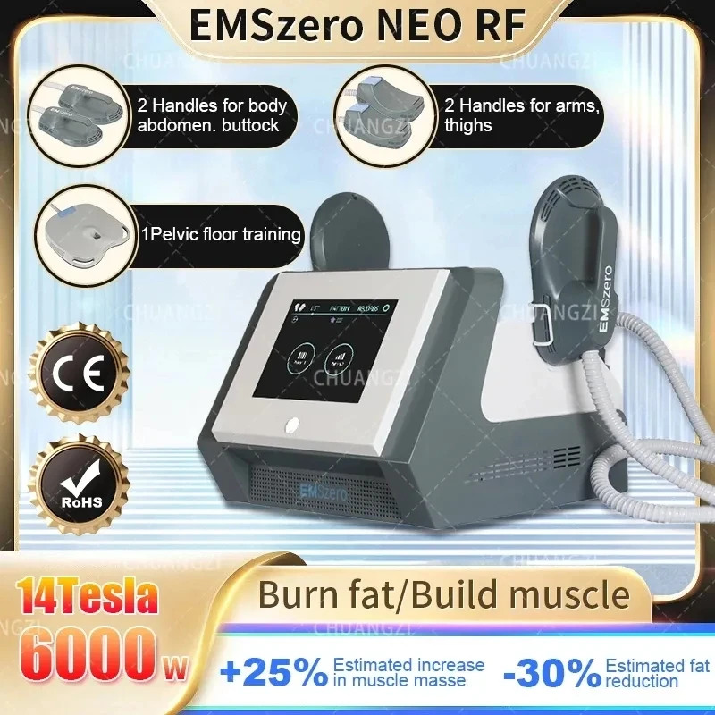 Горячий Продаваемый EMSZERO Neo 14 Tesla 6000 Вт Nova EMS HI-EMT Для Похудения, Коррекции Фигуры, Резчика Мышц