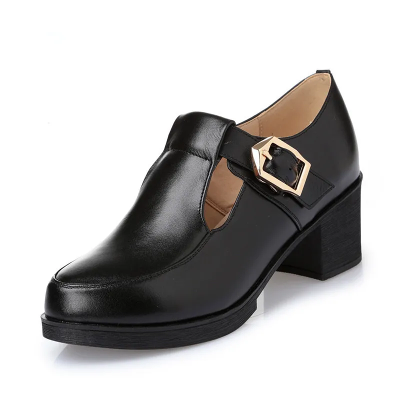 Syflyno/ Женская обувь из натуральной кожи, размеры 34-43, женская осенняя новинка 2023 года, обувь с закрытым носком, повседневная обувь из воловьей кожи