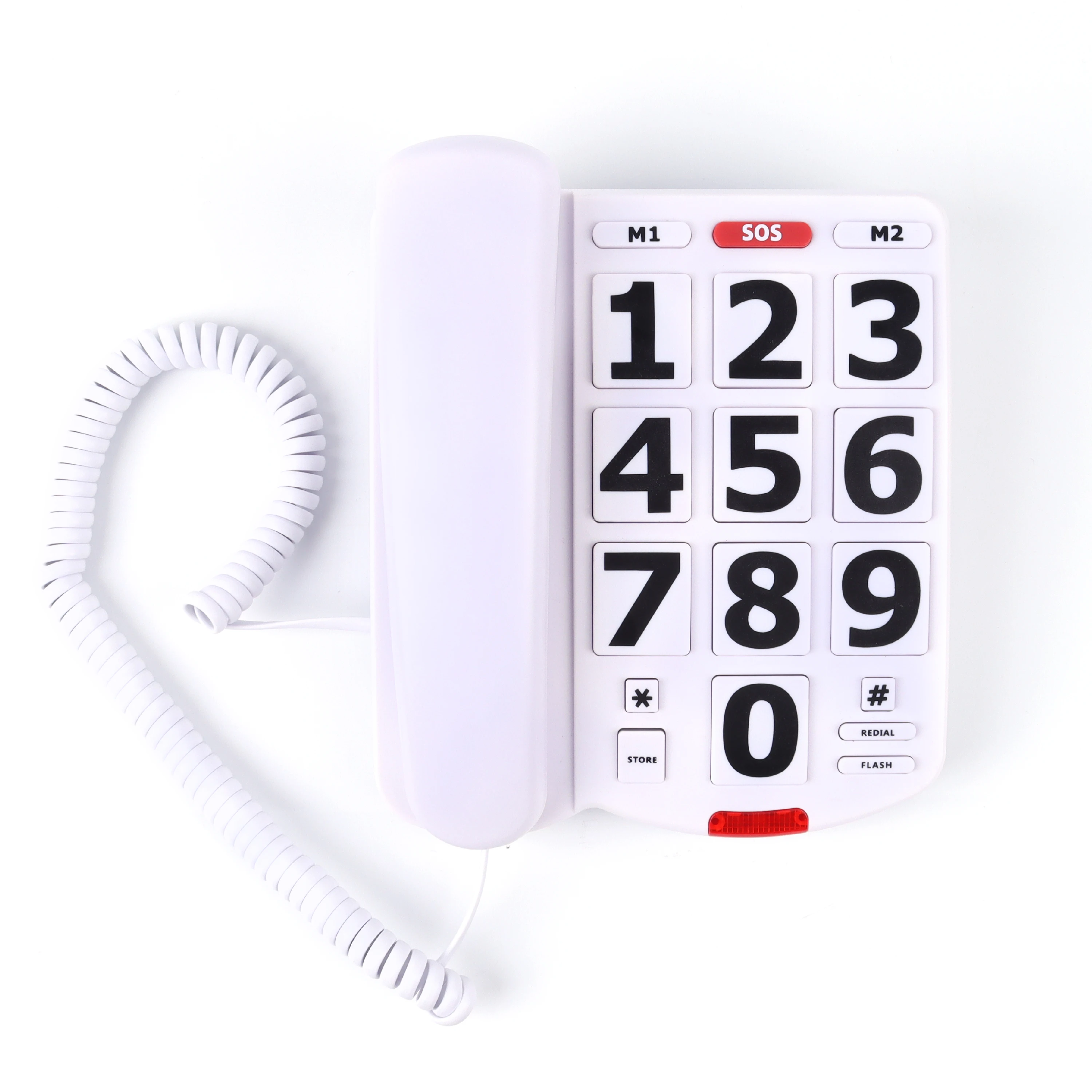 Телефон с Большой кнопкой, Стационарный Телефон С Большой Кнопкой, телефон для пожилых людей, Проводной Стационарный Телефон С Большой Кнопкой