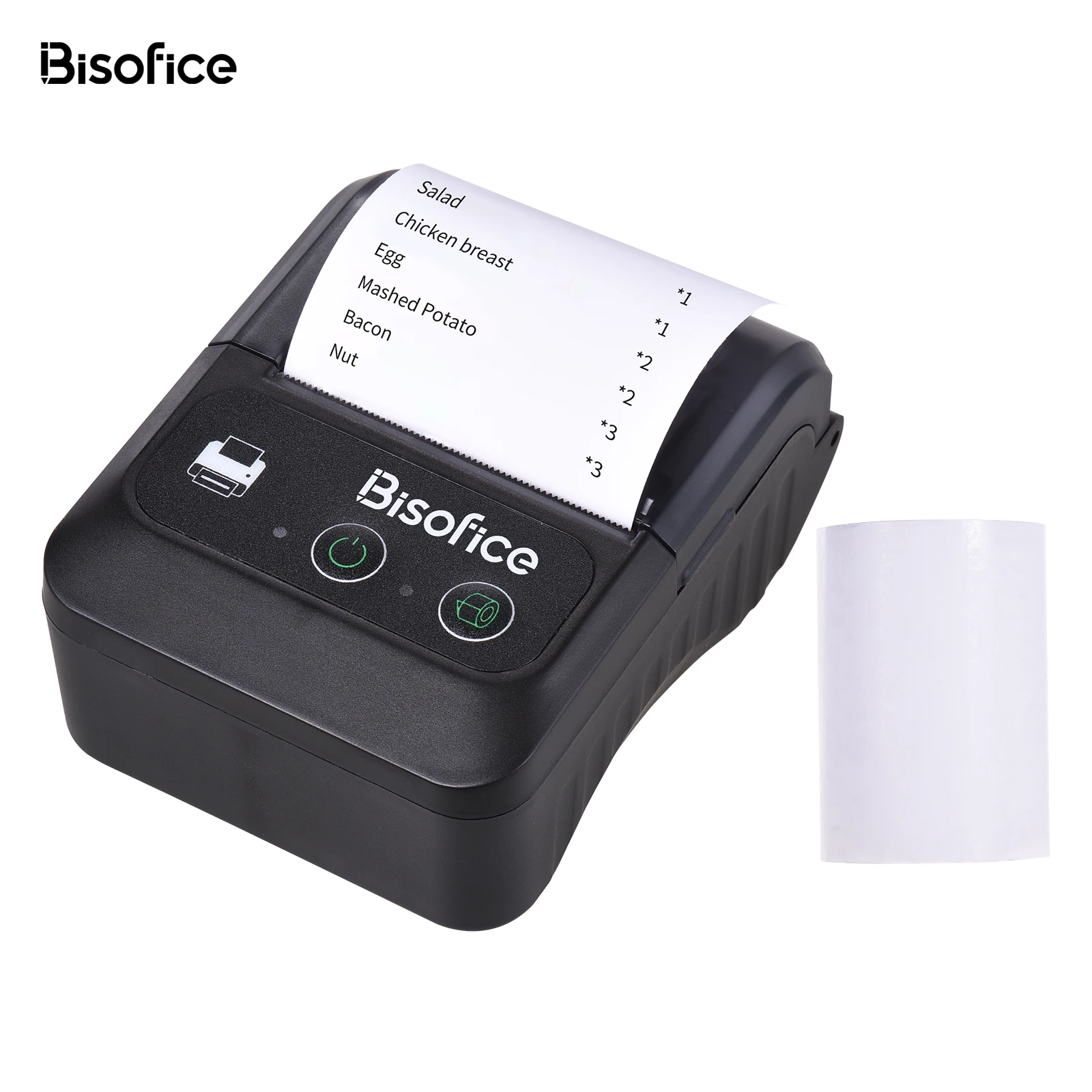 Портативный Bluetooth-принтер этикеток 58 мм 2-дюймовый беспроводной Bluetooth-термопринтер для изготовления этикеток для доставки в магазин Мини-принтер этикеток