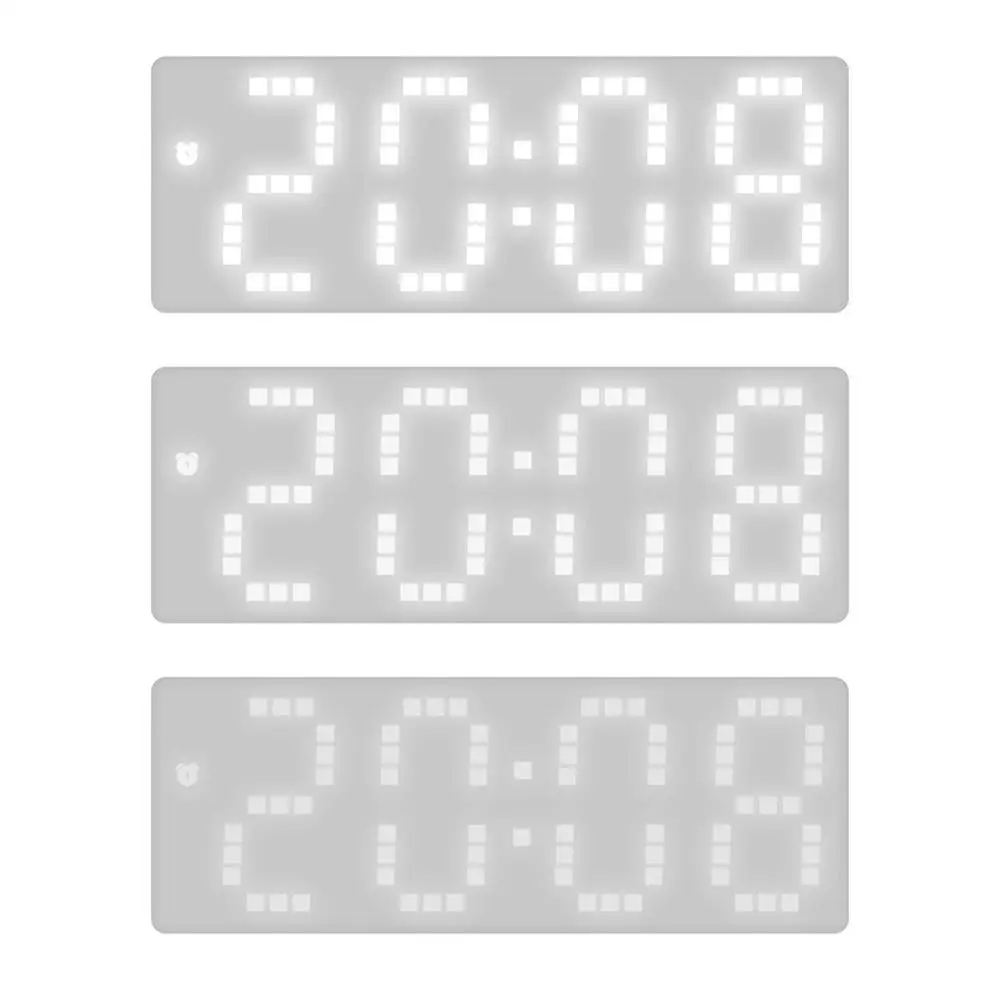 Светодиодные цифровые будильники, 3 уровня настройки яркости, отображение времени / температуры /даты, настольные часы